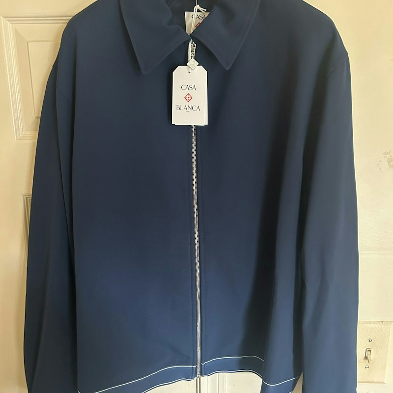Casablanca Full Zip Jacket Navy