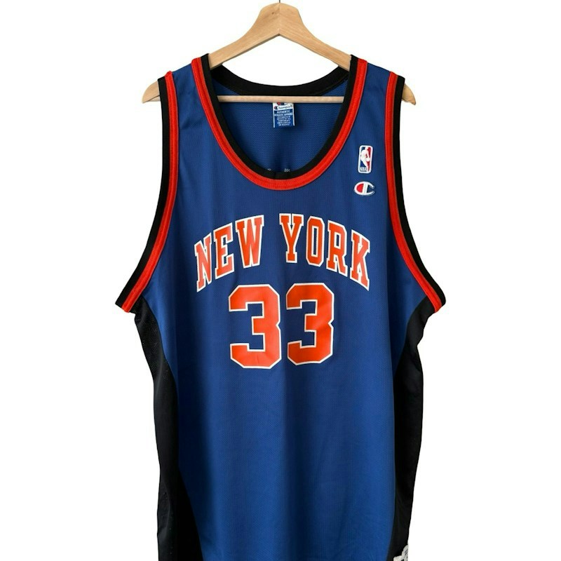 Vintage 90s New York Knicks Patrick Ewing 33 Champion Jersey