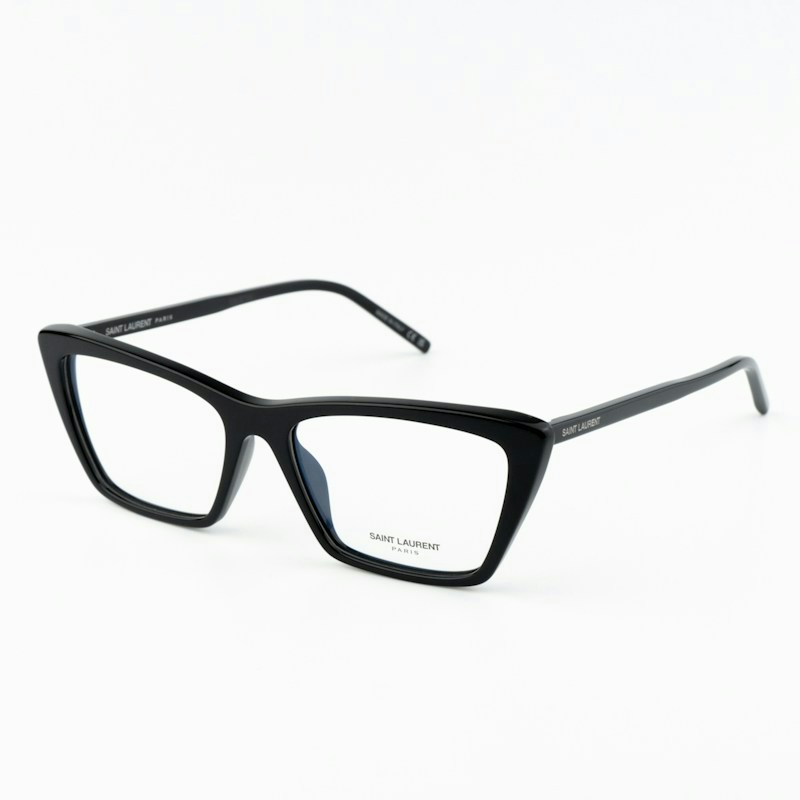 Saint Laurent SL737 Mica Thin OPT 001 Black Cat Eye Women Eyeglasses