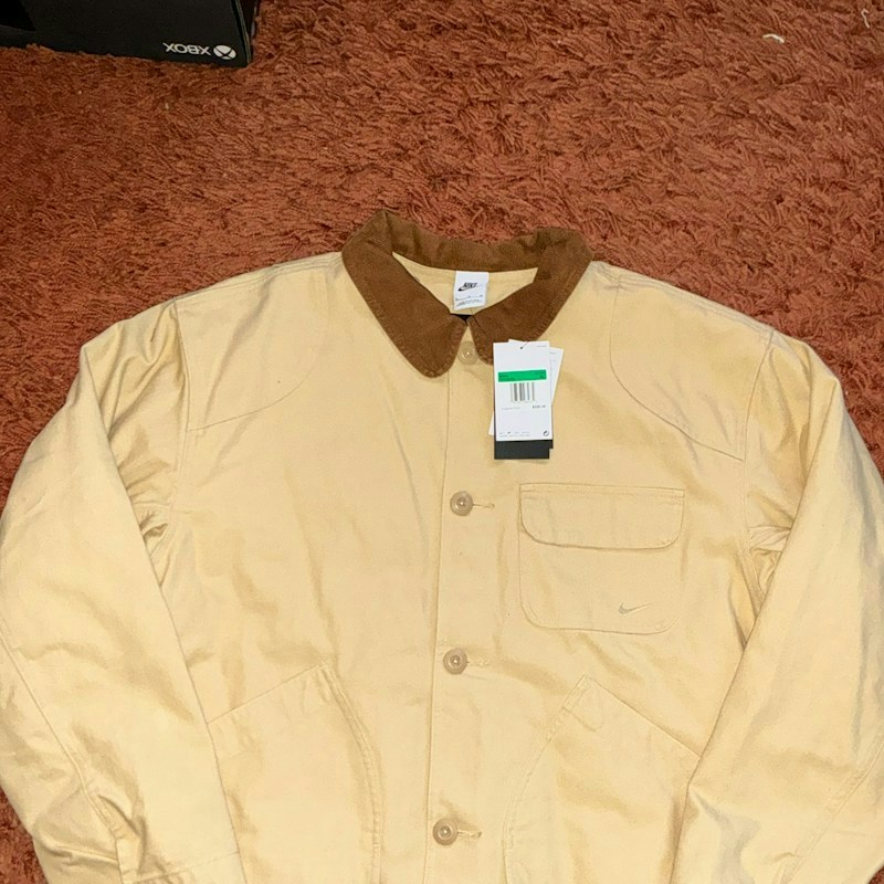 Nike Corduroy Collar Chore Jacket Tan
