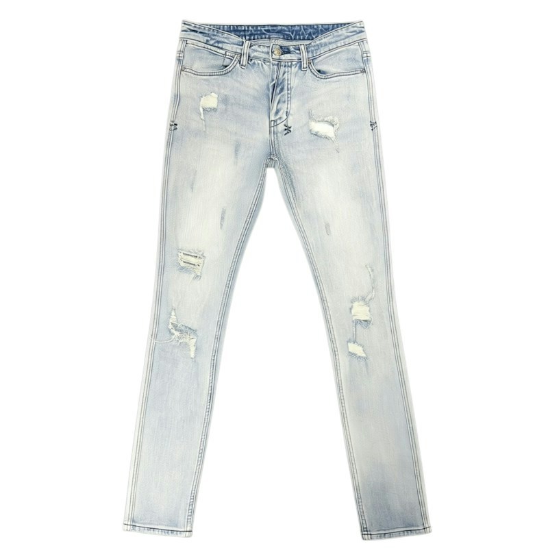 Ksubi Blue Van Winkle Trashed Dreams Jeans