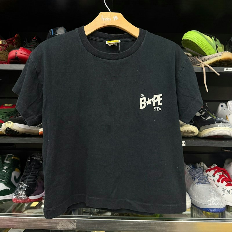 A Bathing Ape Cropped T-Shirt Black