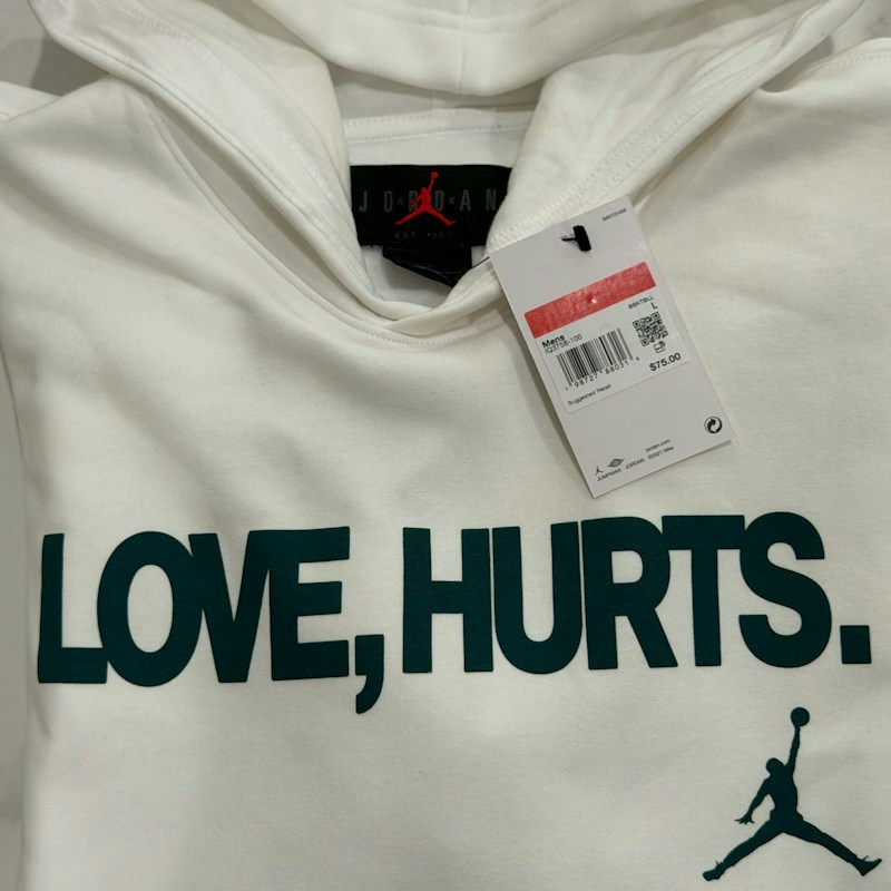 Jordan Love Hurts Hoodie White