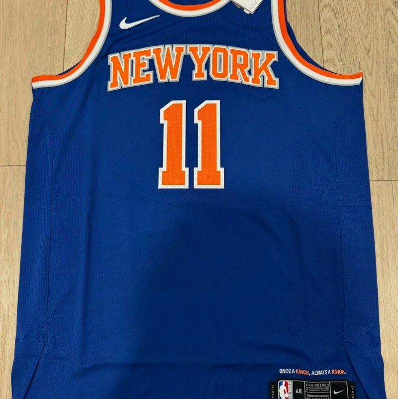 Nike New York Knicks Jalen Brunson Icon Edition Authentic Jersey Blue
