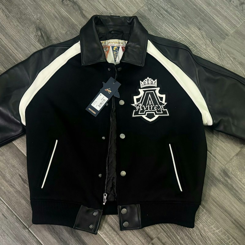 Avirex Varsity Jacket Black