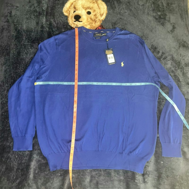 Polo Ralph Lauren Pima Cotton Crewneck Sweater Blue