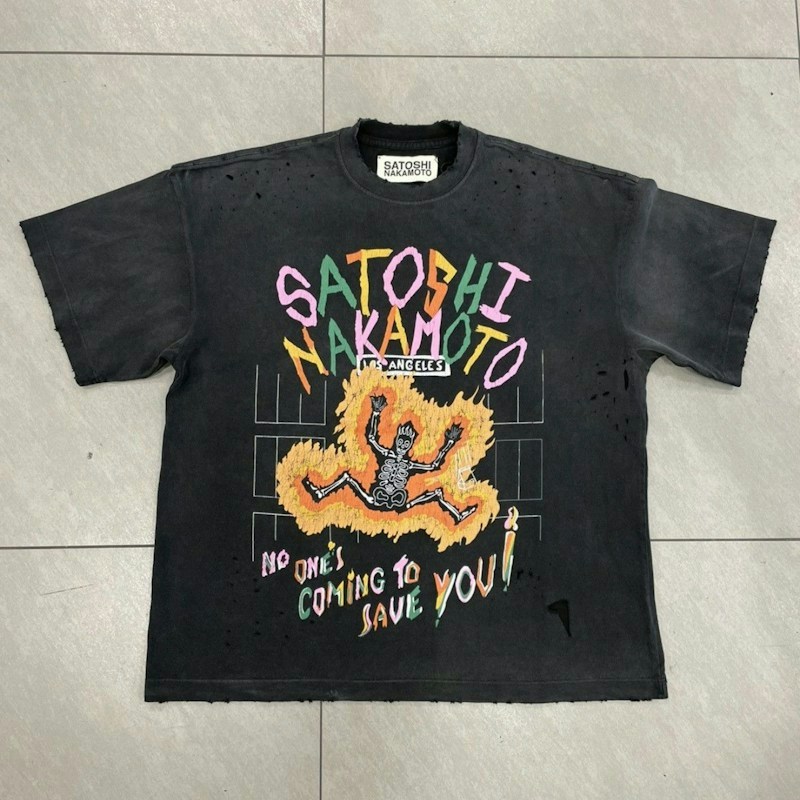Satoshi Nakamoto No Savior T-Shirt Black