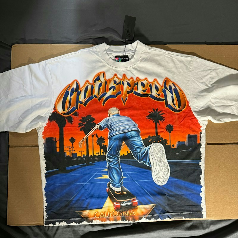 Godspeed Kick Push T-Shirt White