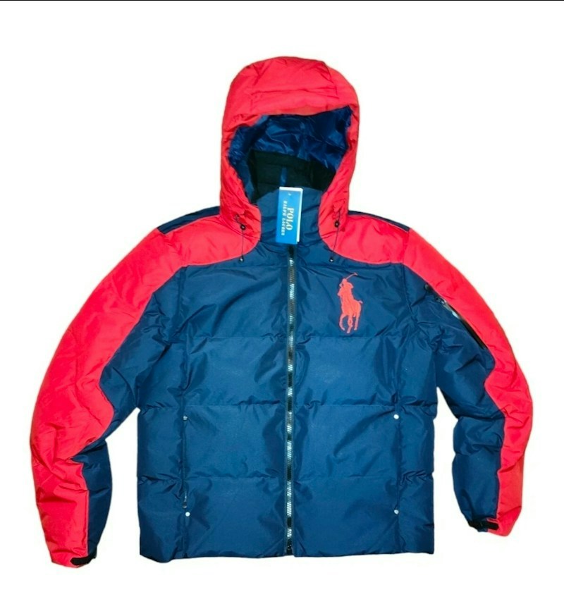 Polo Ralph Lauren Puffer Jacket Blue Red