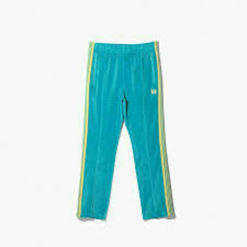 Needles Velour Track Pants Turquoise