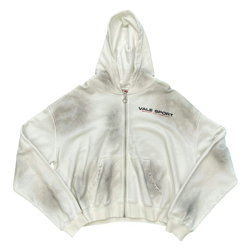 Vale Forever Staple Zip Up Hoodie White