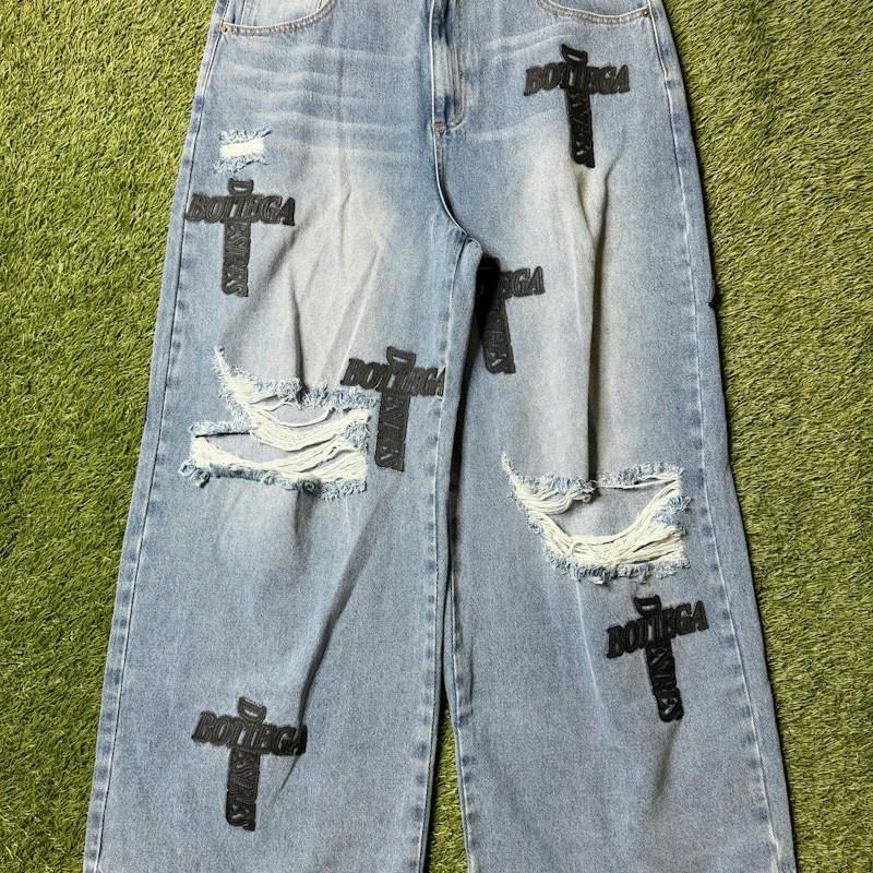 Bottega Desires Cross Baggy Denim