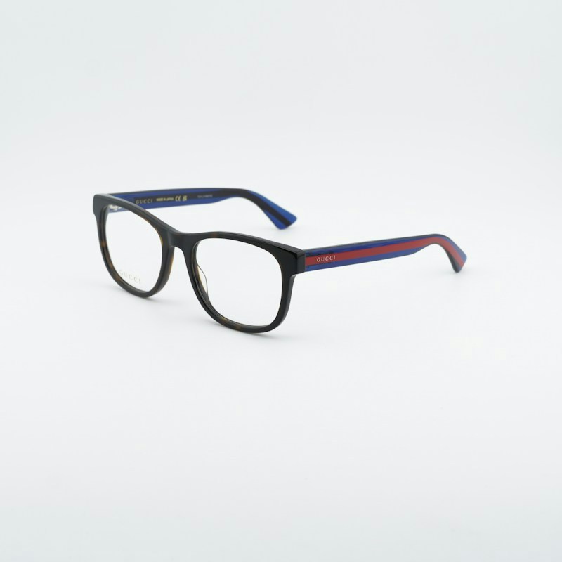 Gucci Square Frame Eyeglasses Havana