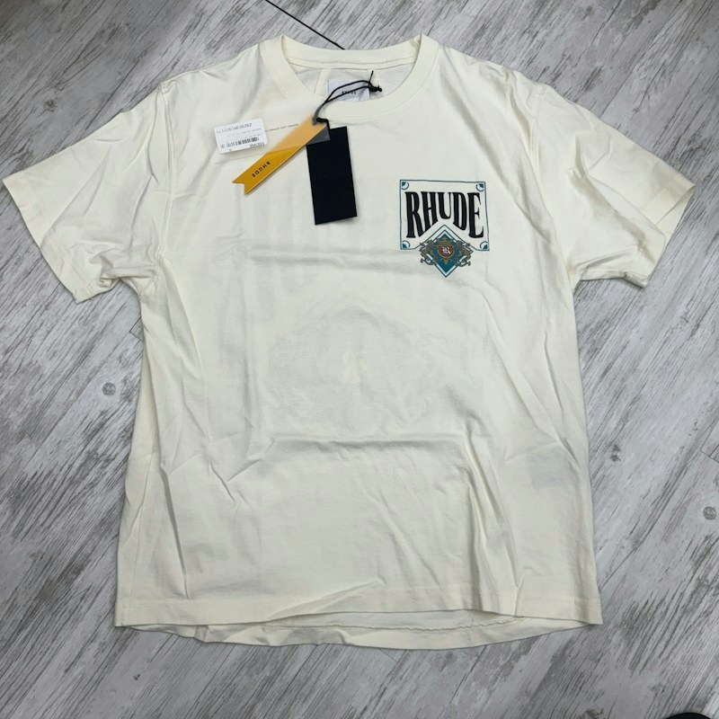 Rhude Card Tee Vintage White