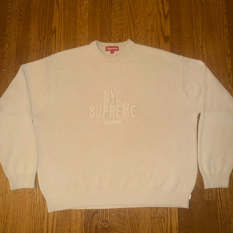 Supreme NYC Supreme Sweater Natural