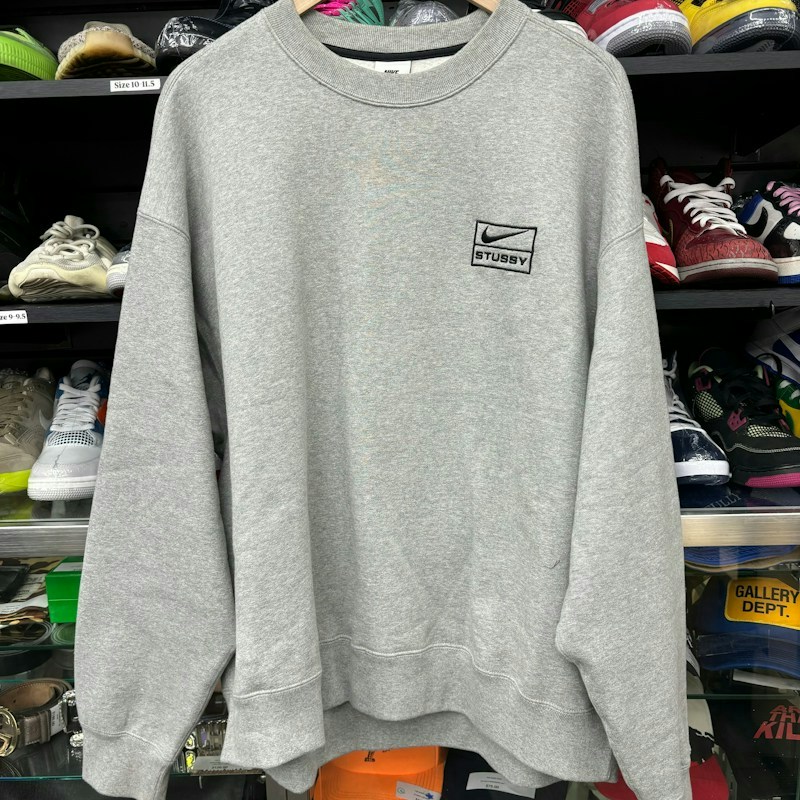 Nike x Stüssy Crewneck Sweatshirt Grey