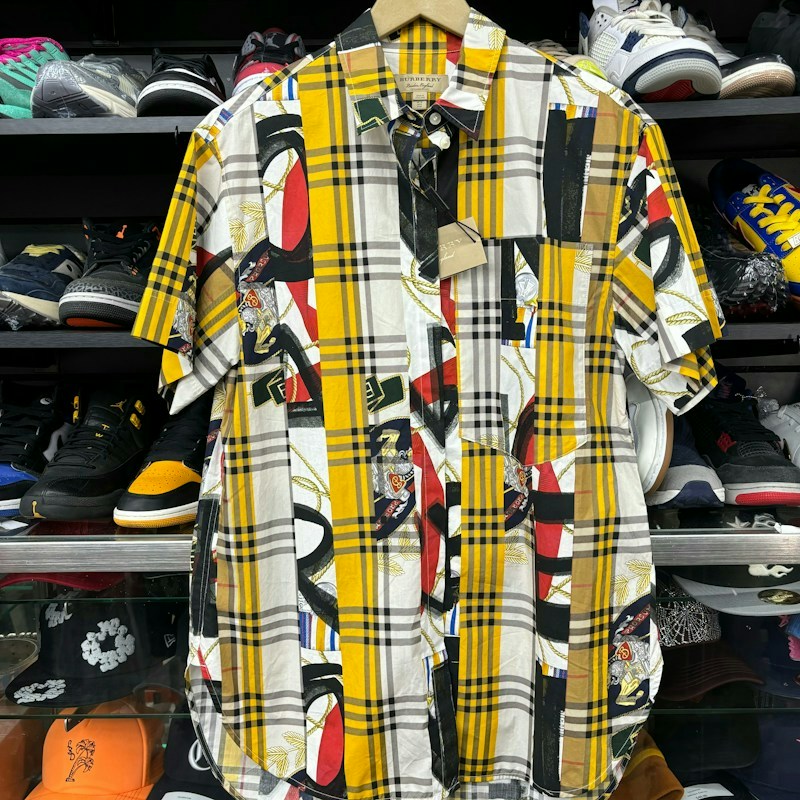 Burberry Patchwork Tartan Print Short Sleeve Shirt Multicolour