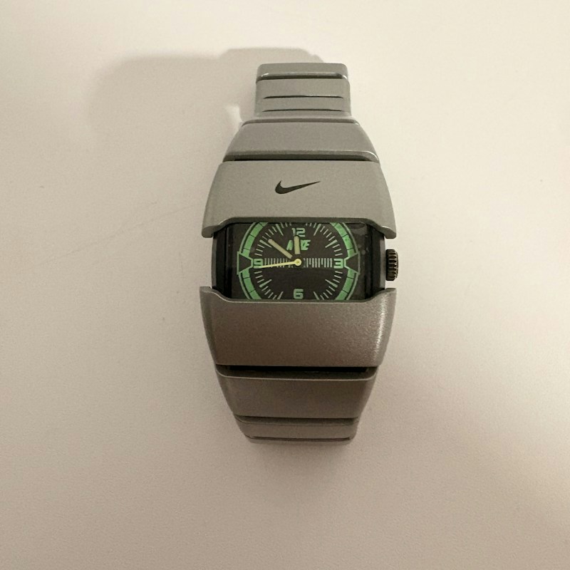Nike WR100M Watch Silver Black