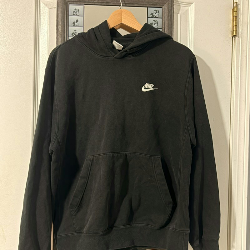 Nike Embroidered Logo Hoodie Black