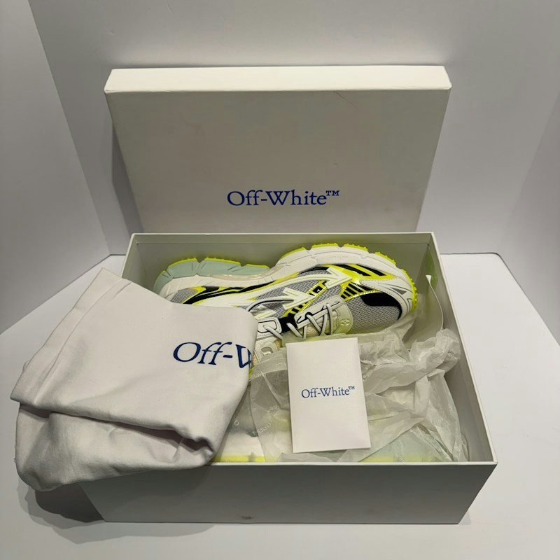 Off-White Be Right Back Sneaker White Yellow Black