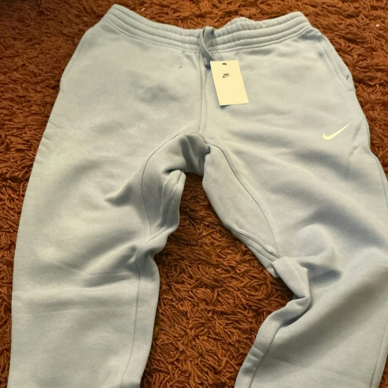 Nike Fleece Sweatpants Tapered Light Blue