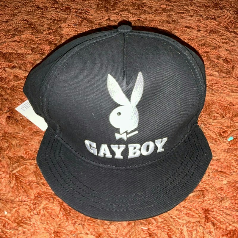 Moschino Playboy Gay Boy Cap Black