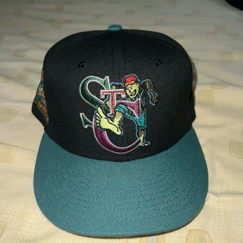 New Era 59Fifty St Catharines Stompers Fitted Hat Black Teal