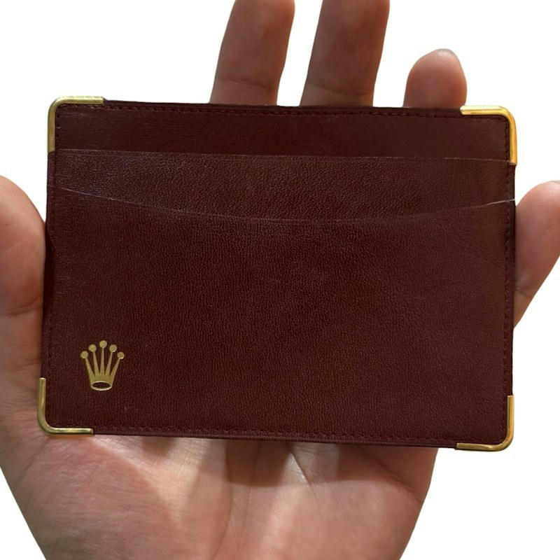 Vintage Rolex Leather Card Wallet