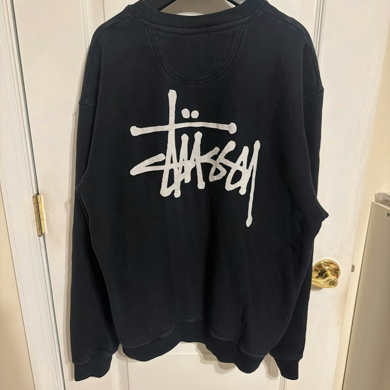Stüssy Basic Crew Sweatshirt Black