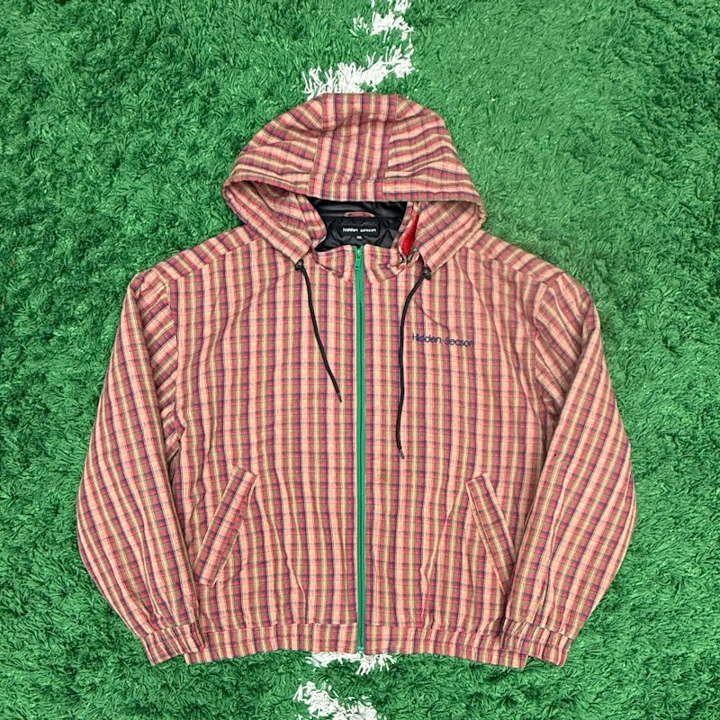 Hidden Season Plaid Hooded Jacket Multicolor