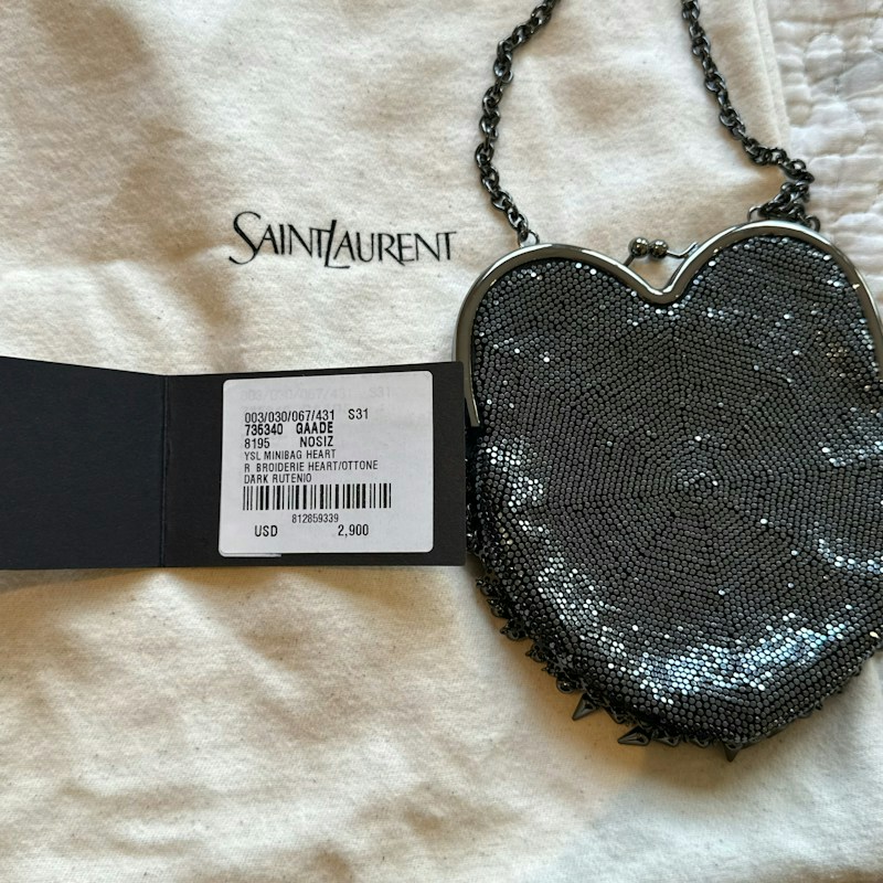 Saint Laurent YSL Minibag Heart Dark Rutenio