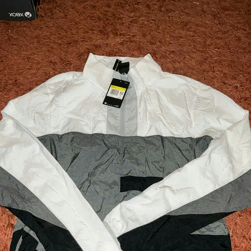 Nike Flight Jacket White Grey Black