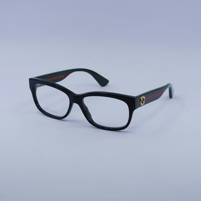Gucci GG0278O 011 Rectangle Eyeglasses Black