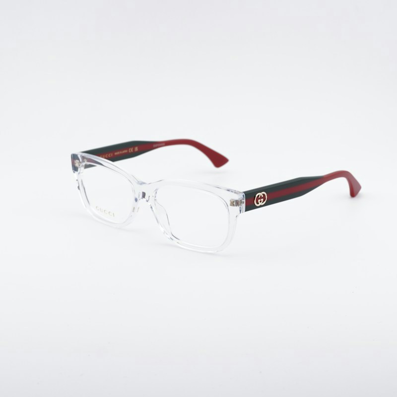 Gucci GG0278ON 013 Square Eyeglasses 55mm - Transparent
