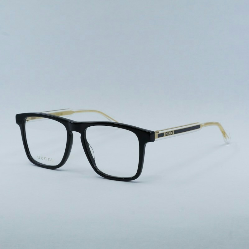 Gucci GG0561ON 001 Square Eyeglasses Black / Gold
