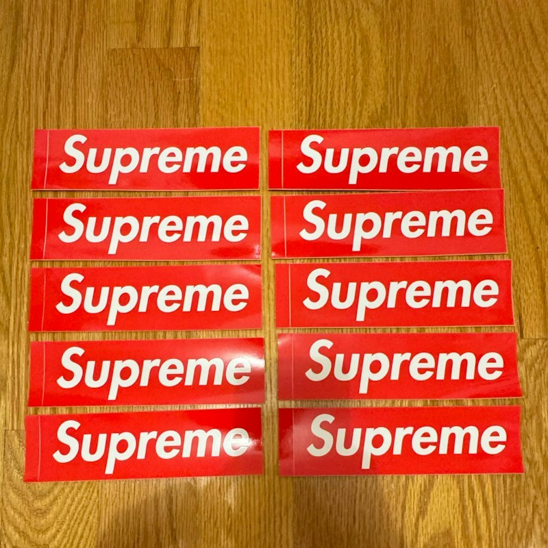 Supreme Box Logo Sticker 10-Pack