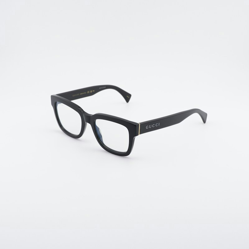 Gucci GG1138S 001 Square Sunglasses Black / Clear to Grey Photochromic