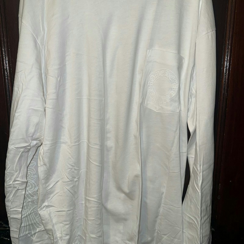 Chrome Hearts Long Sleeve Pocket T-Shirt White