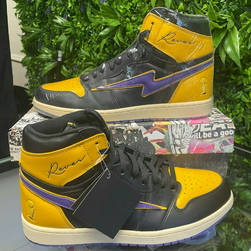Omi Air Reloaded Los Angeles Lakers Championship Yellow Black
