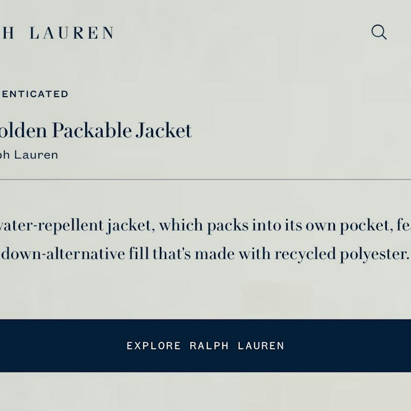 Polo Ralph Lauren Packable Down-Alternative Jacket Yellow