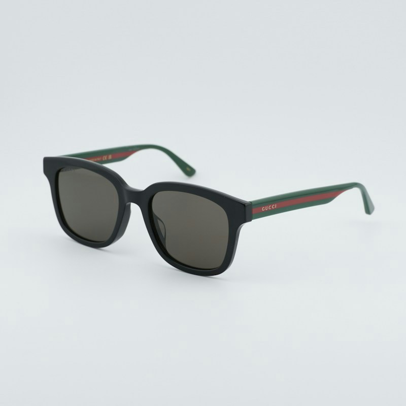 Gucci GG0847SK 001 Square Sunglasses Black / Grey