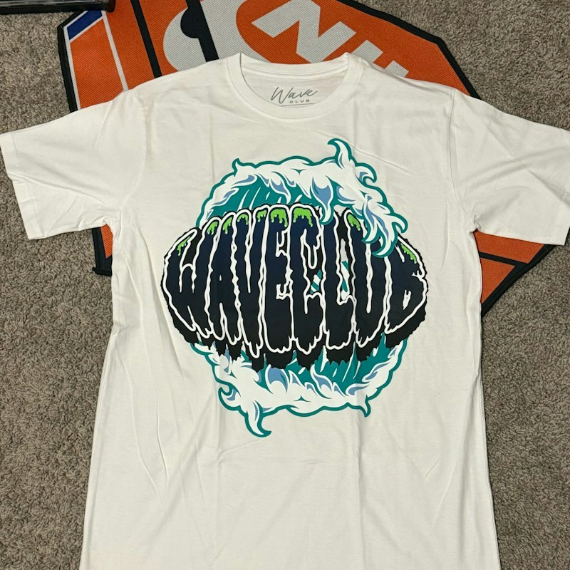 Wave Club Graphic T-Shirt White