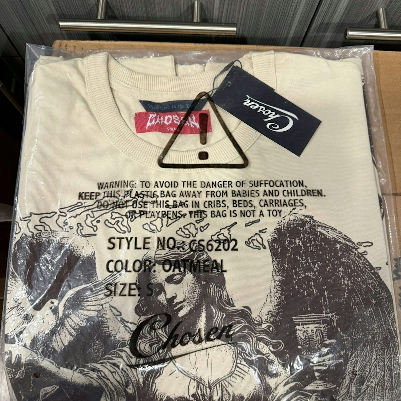 Chosen Graphic Long Sleeve Shirt Oatmeal
