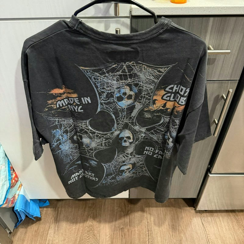 Chosen Ghost Global Skull T-Shirt Black