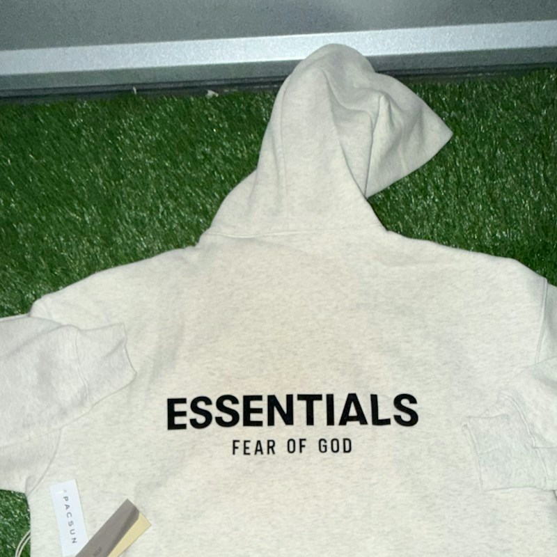 Fear of God Essentials Hoodie Dark Heather Oatmeal