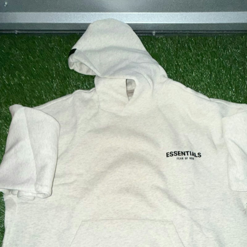 Fear of God Essentials Hooded Sweatshirt Heather Oatmeal