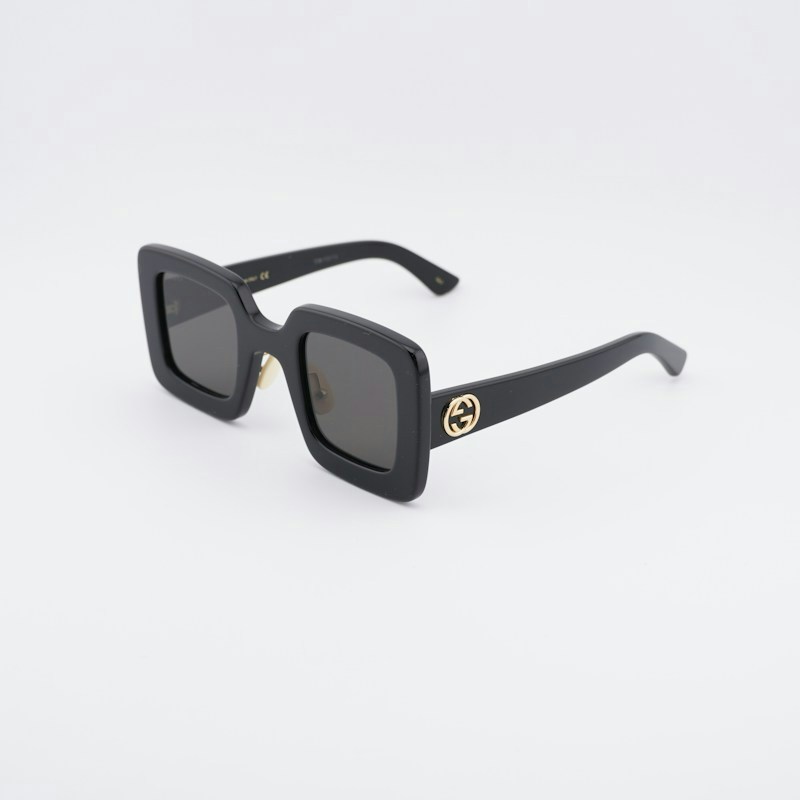 Gucci GG0780S 005 Square Sunglasses Black\Grey