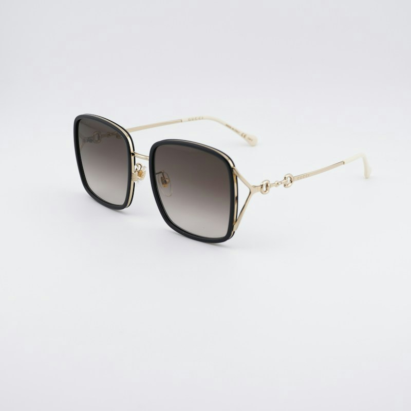 Gucci GG1016SK 004 Square Sunglasses - Black / Brown