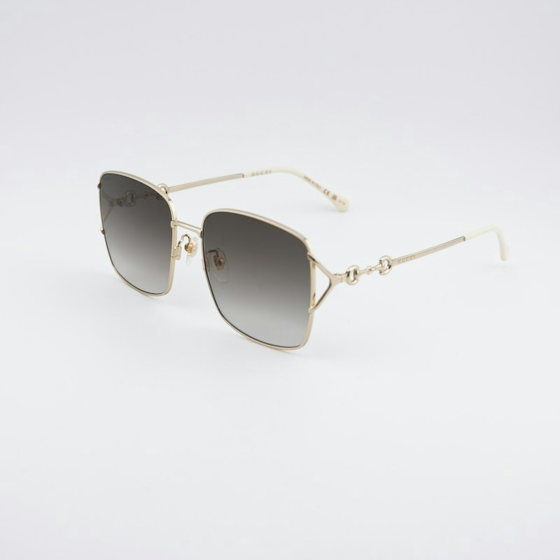Gucci GG1018SK 003 Square Sunglasses - Gold / Brown