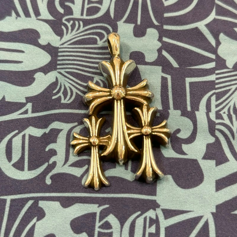 Chrome Hearts Triple Cross Pendant 3 CRS .925 silver
